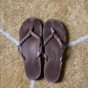 Rainbow Sandals Braided Strap